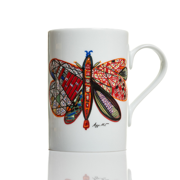 Porcelain mug - design by A. Goulandris "Butterfly"
