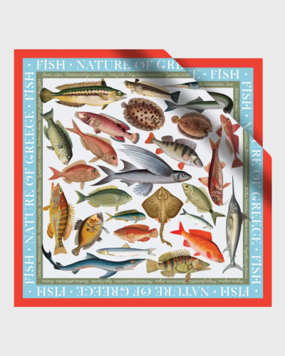 Silk scarf Fish of Greece